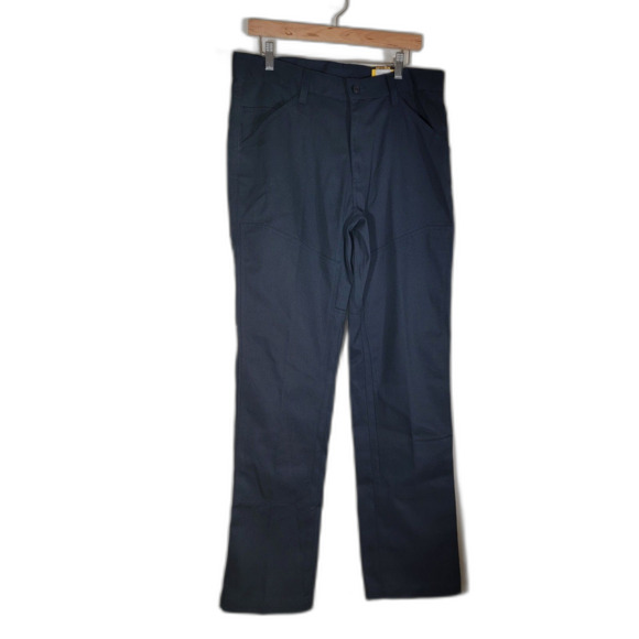 NWT CAT Action Flex Double Knee Men's Black Trouser Work Pants - 34 x 34 - Picture 2 of 9